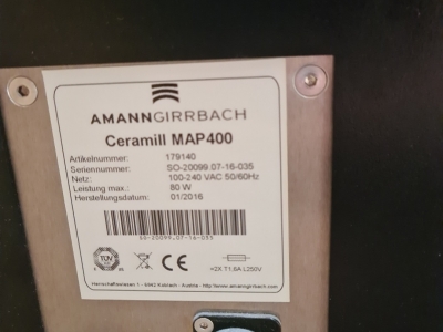 Amann girrbach ceramill motion 2, skaner map 400