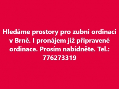 PRONÁJEM BRNO